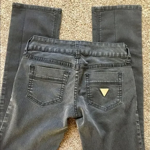 Sz 25 faded black / gray grey low rise guess jeans - Picture 3 of 5